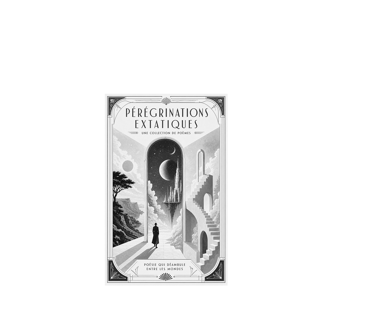 Book cover black and white