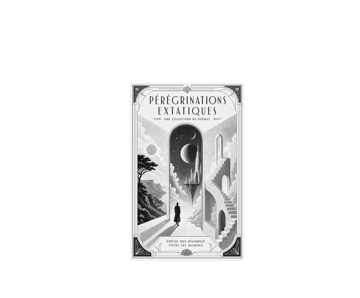 Book cover black and white